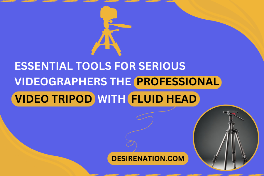 Professional Video Tripod with Fluid Head