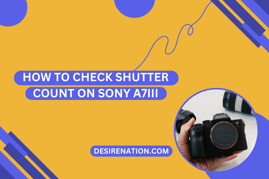 How to Check Shutter Count on Sony A7III