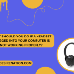 What Should You Do If a Headset Plugged into Your Computer is Not Working Properly?
