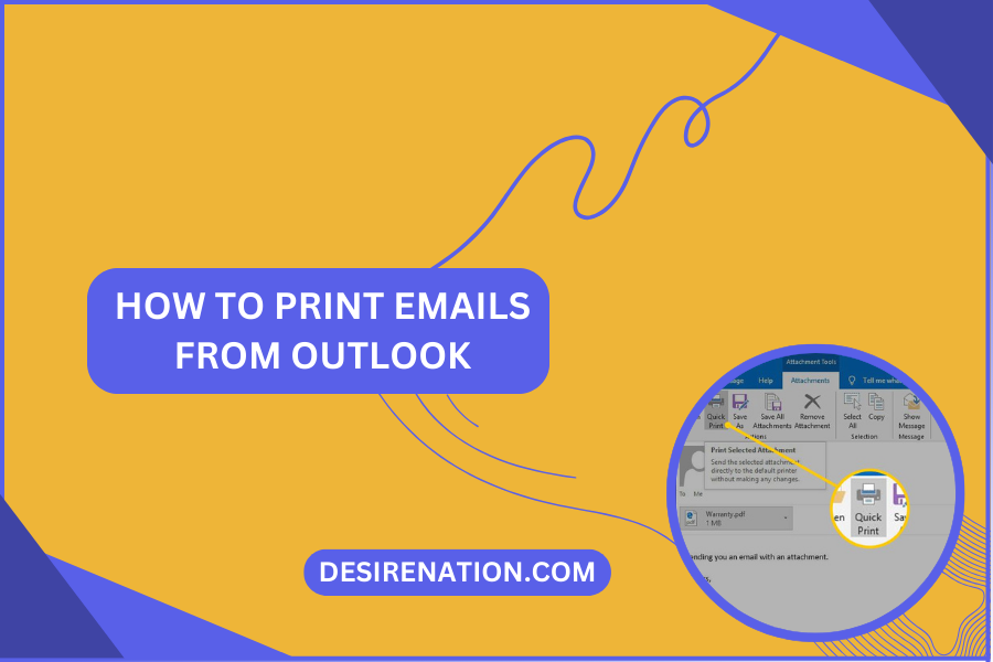 How to Print Emails from Outlook