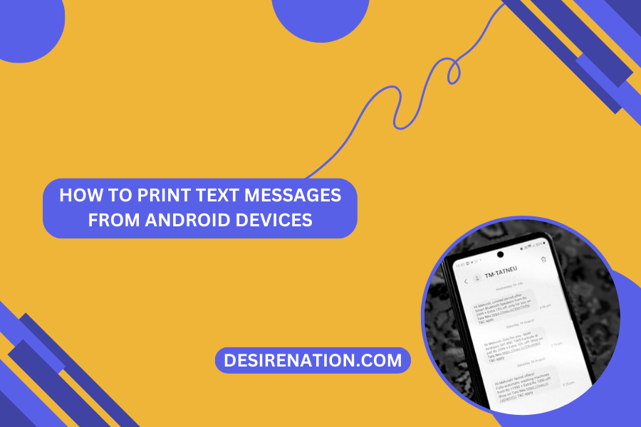 How to Print Text Messages from Android Devices