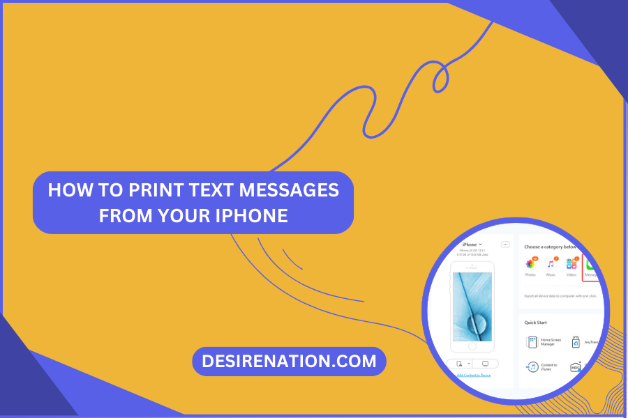 How to Print Text Messages from Your iPhone