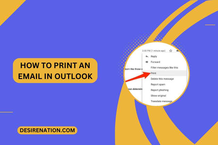 How to Print an Email in Outlook
